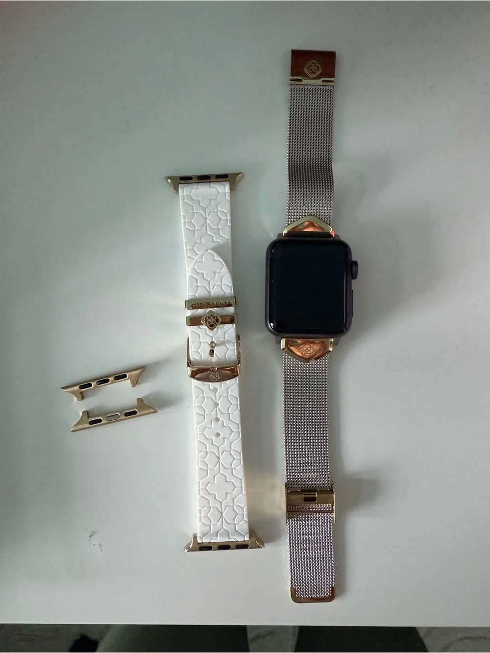 Kendra Scott Mia and Filigree Watch Band Gift Set in Two Tone Stainless Steel